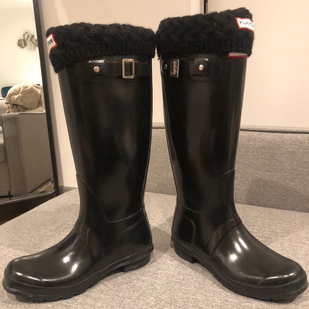 Hunter Women's Original Tall Rain Boots: Black